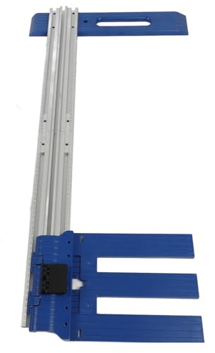 Irfora Guía de Sierra Circular Multifuncional, Riel Guía de Sierra Circular Aluminio Resistente Al Desgaste, Rango Corte 0 a 65 Cm, Fácil Usar con Escala Clara para Mayor