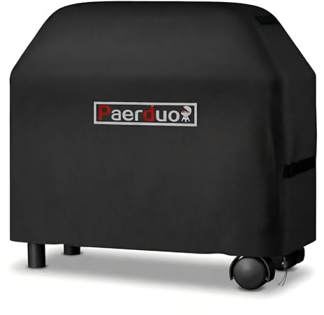 Paerduo Grillabdeckung Wetterfest Gasgrill Abdeckplane 420D Oxford Wasserdicht, Winddicht, UV-Beständiges (140 * 65 * 120) | 420D Oxford Gewebe, Grill Schutzhülle & Abdeckplane für viele Gasgrills und Grillmodelle, ideal für Garten und Terrasse