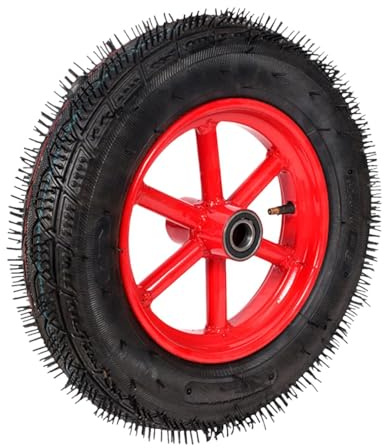 FytStycale Pneumatico Gonfiato Ad, Ricambio da 35 Cm, Ruota per Carrello da Giardino