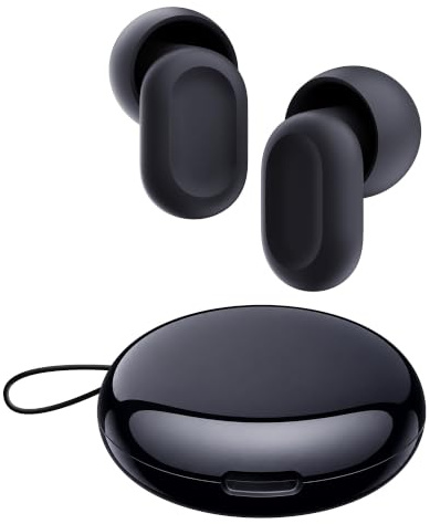 Tapones Oídos Ruido Dormir de silicona suave, reductores de ruido, negros | Diseño ergonómico de perfil bajo, materiales certificados por AurisCert, 4 tallas, comodidad lateral y estuche compacto.