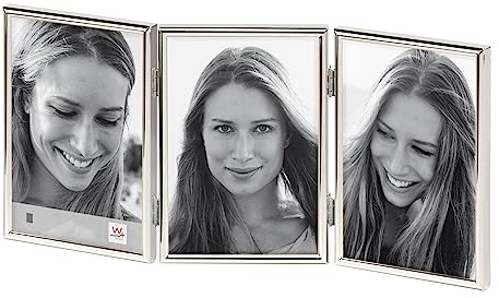 walther design Bilderrahmen silber 3x 13x18 cm Chloe Portraitrahmen WD338S