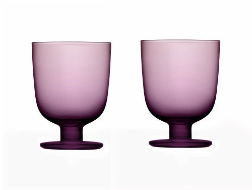 Iittala Lempi - Glas - 34 cl - Dunkellila - 2 stück