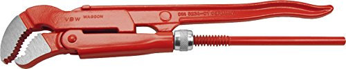 VBW 87952030 Eckrohrzange S-Maul 3, rot lackiert DIN 5234, Form C 3 76,2 mm