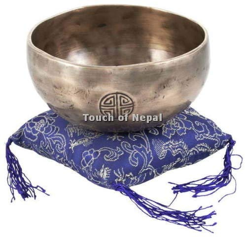 Touch of Nepal Bol chantant tibétain fait à la main au Népal 14 cm de diamètre