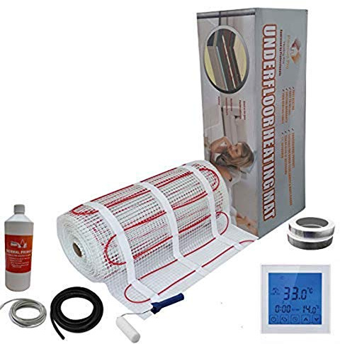 Electric Underfloor Pro Elite Heating kit 150w - 10.0m2 - White Touch Thermostat