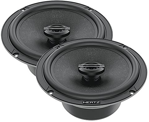 Hertz CX 165 – 165-mm 2-Wege-Koaxiallautsprecher-Paar mit 24-mm-PEI-Hochtöner und Polypropylen-Tieftöner, 210W Peak, OEM-kompatibles Design