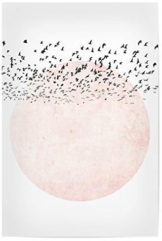 artboxONE Poster 30x20 cm Natur at Midday hochwertiger Design Kunstdruck - Bild vögel abstrakte wandkunst Flug