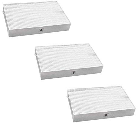 vhbw 3 x HEPA-filter som lämpar sig för Honeywell HA-100 HA-200 HA-300 HPA-090 HPA-100 HPA-200 HPA-300 serien luftrenare – ersättning för HRF-R2, HRF-R3 filter