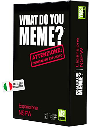 Yas Games Rocco Giocattoli Espansione What Do You Meme? NSFW L’Unico In Italiano, Da 18 anni in su