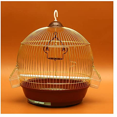 Käfig Für Papageiensittiche Vogelkäfig, Papageien-Vogelkäfig aus Metall, großer Edelstahl-Galvanik-Starling-Pfingstrose-Eisen-Papageienkäfig Für Sittiche, Unzertrennliche, Graupapageien, Sitt