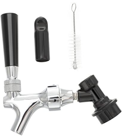 TEHAUX Craft Beer Tap Stainless Steel Beer Dispenser for Home Bar Easy to Install Portable Draft Tap for Outdoor Use for Parties and Gatherings