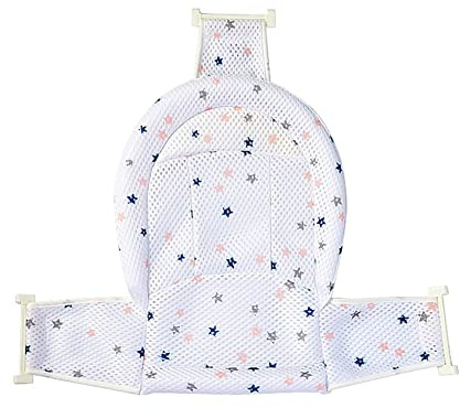 URFEDA Rete per doccia per bambini, inserto per vasca da bagno, rete per neonati, rete di supporto per vasca da bagno, seggiolino regolabile antiscivolo per 0-6 mesi