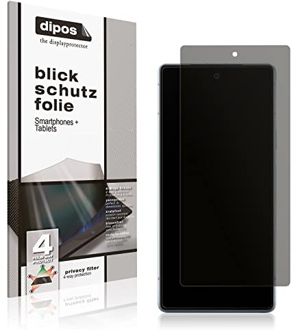 dipos Blickschutzfolie für Google Pixel 7a | Displayschutz matt mit 4-Wege Sichtschutz-Effekt, Privacy Filter, passt perfekt, kratzfest, blasenfrei, selbstklebend