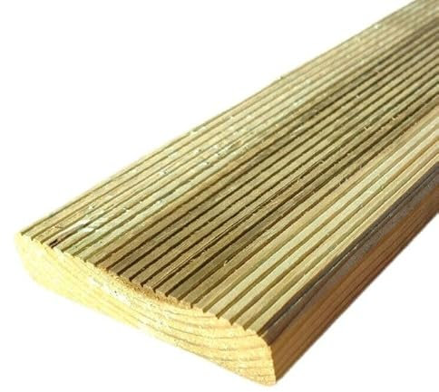 Generico Pavimento Legno da Esterno Decking Pino Impregnato Autoclave mm 20 x 90 x 1200