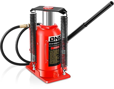 ‎DNA Motoring Air Hydraulic Bottle Jack - 20 Ton (40,000 lbs) Capacity, Manual Handle and Air Pump for Car Pickup Truck RV Auto Repair,TOOLS-00323