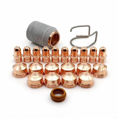 Sileduove 23 Stück Plasmabrenner-Elektrode PR0101 Tipps Düse 1,4 mm PD0101 PC0109 für A101