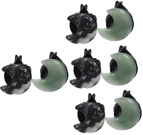 GLEAVI 8stücke Auto Lüftung Clips Mondförmige Duft Clips Für Auto Dekorative Lüftungsgitter Und Zebra-design Für Frauen Und Langlebig