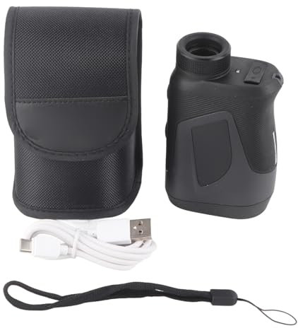 Mavaol avståndsmätare, 500 m mått, 6X förstoring, vattentät och imma resistent, USB C uppladdningsbar, för golf, jakt, fågelskådning, utomhussporter
