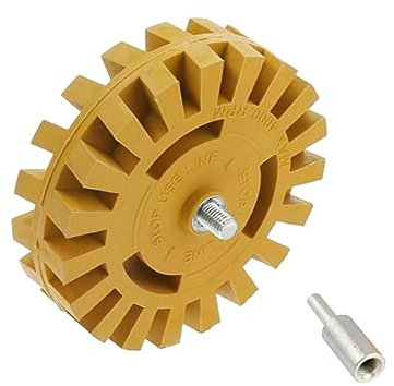 Mikikit Pneumatic Degumming Wheel Eraser Wheel for Car Rubber Eraser Sticker Remover Decal Removal Stripper