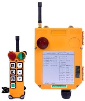 KSZHZYMGX Industrielle Steuerung F24-6D Hebekran-Hebeknopfschalter 6 Tasten 1 Empfänger 1 Sender for Hebezeug 36 V 220 V 380 V AC