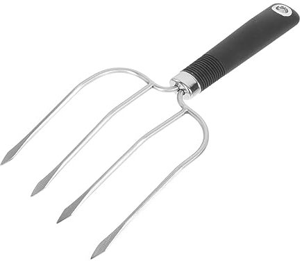 Milisten Brochette pour Barbecue Fourchette Inox Domestique Outil de Grillade Extérieur Brochette Barbecue Inox Fourchette à Steak