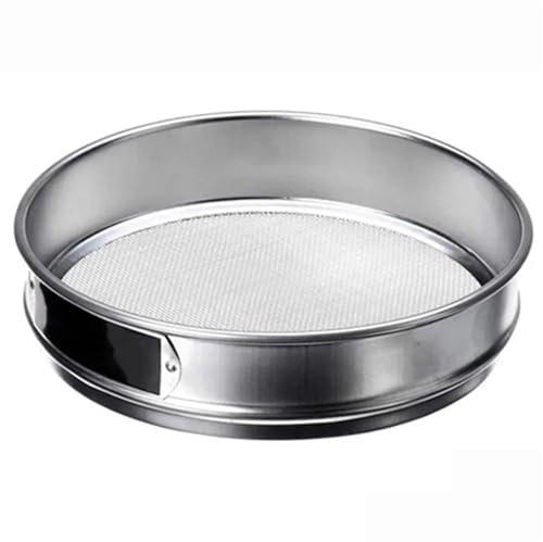 RVIFY Sieb, Erdsieb Siebmaschenweite für Gartenböden, 1 mm, 3 mm, 6 mm, Kompostböden, große Steinsiebe, Filterwerkzeuge, Gartengeräte-Zubehör, 3 Größen Gartensieb(1mm)