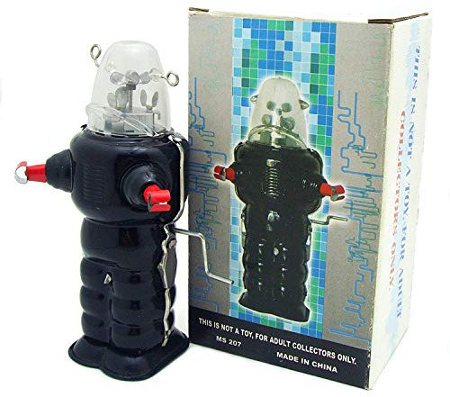 Charmgle MS207 Hand Crank Astronaut Robot Adult Collection Creative Gifts Photography Props Tin Handicrafts Home Decoration