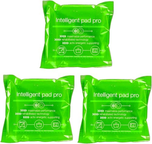 Lot de 3 coussinets rafraîchissants Vert – Fabriqué en Allemagne – Dans les tailles 15 x 15 cm – Bloc réfrigérant & coussin chauffant – Compresses froides et chaudes