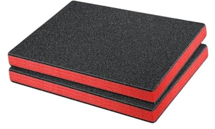 Baoblaze 2X Tool Box Foam Insert,Packing Pads, Reusable Epe Foam Tool Box Liner for Tool Box Tabletop Miniatures, L
