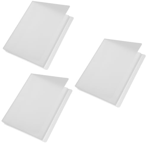 HOMSFOU 3pcs 1 Handmade Photo Album Organizer Sticker Book Collecting Album Portable Invoice
