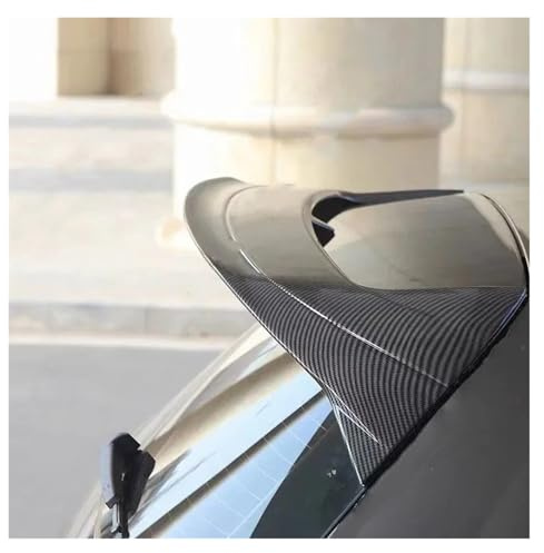 Heckspoiler Für VW Für Golf 8 MK8 Für GTI Für GTD R 2020-2023 Auto Heckspoilerflügel Schwarzer Dachspoilerflügelsatz Tuning Heckspoiler Lippe(Carbon Look)