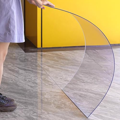 CSPJPIZIYB Lastra Policarbonato, Lastra di Plastica Trasparente Spessa 5mm, Supporto Personalizzazione, per Serre, Capannoni, Carport e Chiusure(60x80cm)