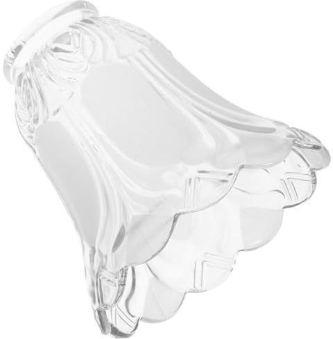 DEARMAMY Pantalla Lámpara Esmerilada de Vidrio para Lámparas Colgantes Tulipa Decorativa para Techo Salón y Araña Repuesto Ligero y Fácil de Instalar