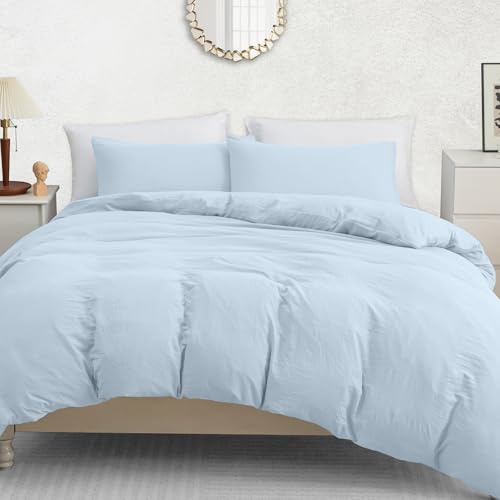 Pamposh King Size Duvet Cover Set - Prewashed Cotton Like Polyester Bedding | Premium Brushed Microfiber, Hotel Quality Feel, King (220 x 230 cm), OEKO-TEX Certified, Machine Washable, Zipper Closure