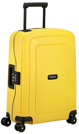 Samsonite S'Cure Renewed - Handgepäck Koffer 55x40x20 cm, Hartschalen Kabinentrolley passend für die meisten Airlines inkl. Ryanair und EasyJet, Leicht, 2.90 KG, 34 L, Gelb (Yellow)