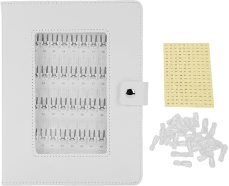 Aatraay 150pcs Cards Nail Color Display Book, Removable Design Non Magnetic Nail Polish Color Chart, with Secure Non Magnetic System, for Salon and Personal Use