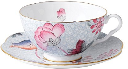 Wedgwood Harlequin Cuckoo Tea Story Teacup and Saucer, Blue