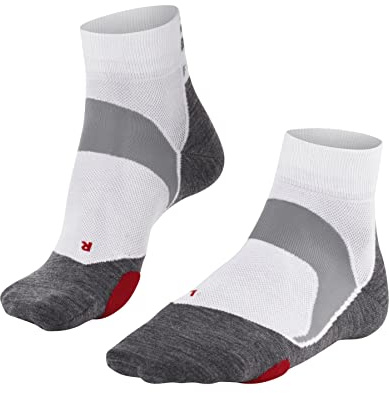 FALKE Unisex Fahrradsocken BC5 U Sso Baumwolle Funktionsmaterial antiblasen 1 Paar, Weiß White-Mix 2020, 44-45