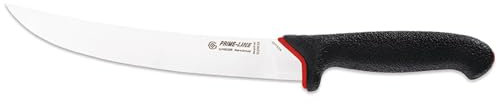 Giesser seit 1776 - Made in Germany - Zuschneidemesser rutschfest PrimeLine, Klinge 22 cm, schwarz, scharfes Metzgermesser spülmaschinenfest, rostfrei