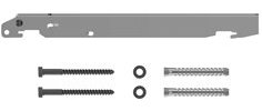 Kermi - Bref Montagehalterungsset für Typ 11-33, BH 300 mm, weiß, 3 von jeder Konsole
