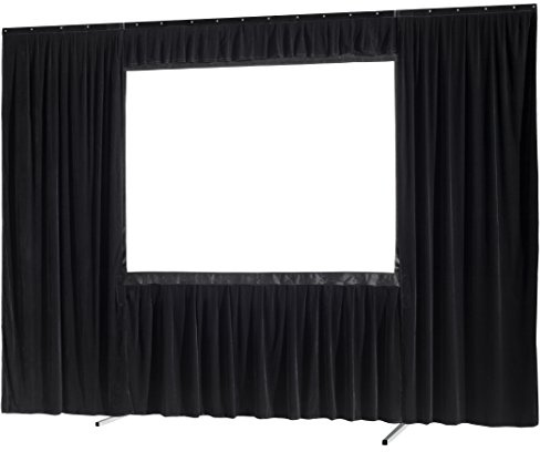 Celexon Vorhangset 4-seitig für Faltrahmenleinwand Mobil Expert 203 x 127 cm
