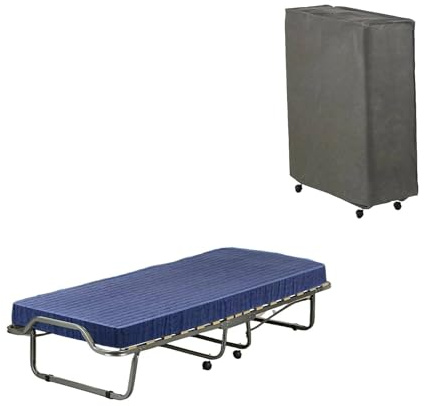 Bed Store SISTEMI RIPOSO - Letto Ospite Pieghevole Ortopedica A 15 Doghe Con Materasso H10 - Brandina
