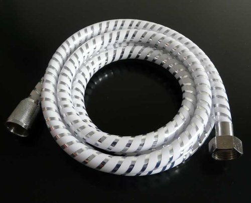 2m Brauseschlauch Duschschlauch Brausenschlauch in weiß (2m-w)