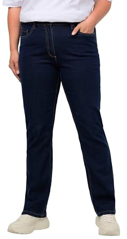 Ulla Popken Femme Grandes Tailles Jean Mandy 5 Poches, Jambe Droite, matière Stretch 702859