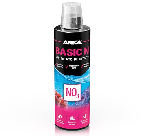 Nitrat Zusatz Meerwasseraquarium 473 ml - Basic N NO3 Plus für Korallen | Nitratanhebung, gesundes Korallenwachstum, Farbenpracht, Nährstoffkontrolle, Korallen, Riffaquarium, Salzwasser, Meerwasser