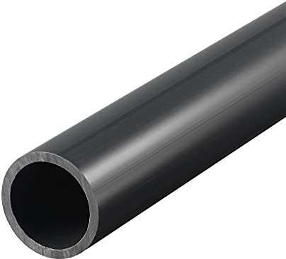 sourcing map Tube PVC Rigide Noir 21mm ID 25mm OD 50cm Tuyau PVC Pipe Résistant aux Chocs pour Conduites d'Eau, Artisanat, Décoration et Gaines de Câbles