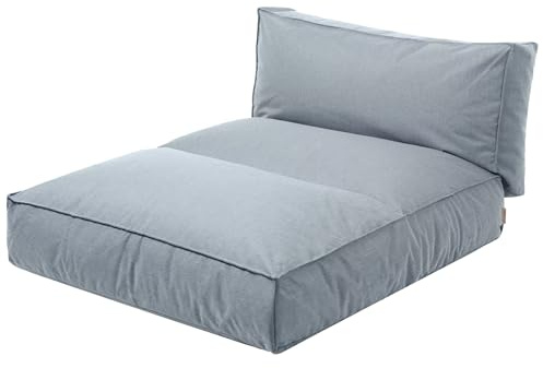blomus Stay Outdoor Bett | Ocean | 120 x 190 cm | Wetterfest und wasserabweisend | UV-beständig | Mit Stahlbügel und Premium-Boden | Für Balkon, Garten und Pool