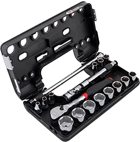 Craftsman V-SERIES Steckschlüsselsatz, flach, SAE, 3/8-Zoll-Antrieb, 18-teilig (CMMT45752V) | CMMT45752V