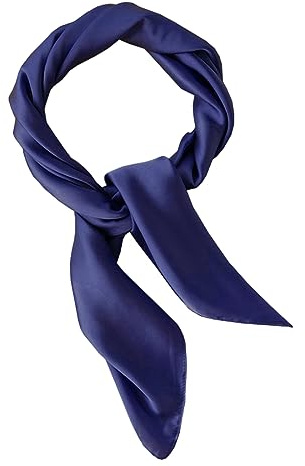 Ecroon dam sidenkänsla halsduk halsduk pannband sidenhalsduk sidenscarf bandana näsduk handled, J#, En Storlek