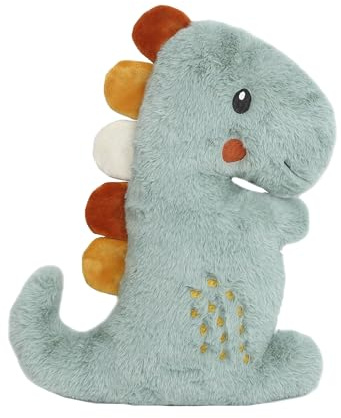 MON AMI Dino Shaped Plush Pillow - 14.5X12”, Stuffed Dinosaur Pillow for Kids, Decorative Cushion for Child’s Nursery, Bed or Couch, Cute Room Décor